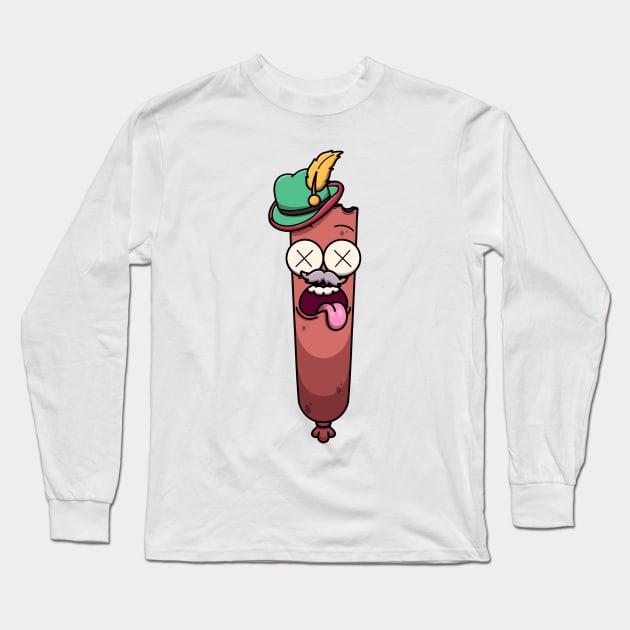 Eaten Oktoberfest Sausage Long Sleeve T-Shirt by TheMaskedTooner